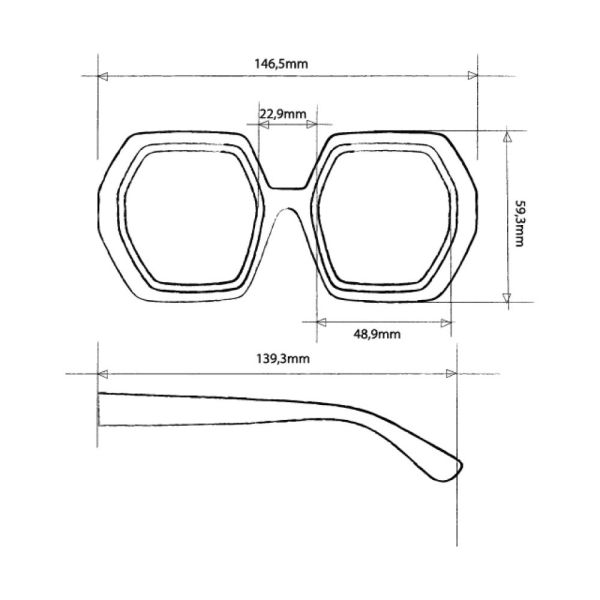 董娘好物團購｜OKKIA Emma hexagonal sunglasses 6/5後到貨 