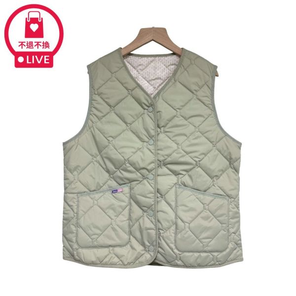 現貨9688｜輕量夾棉開扣馬甲-EM9102A7-福利品不退不換 