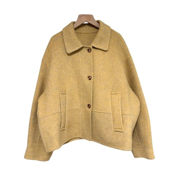 現貨8305｜翻領開扣羊毛雙面呢外套 169 