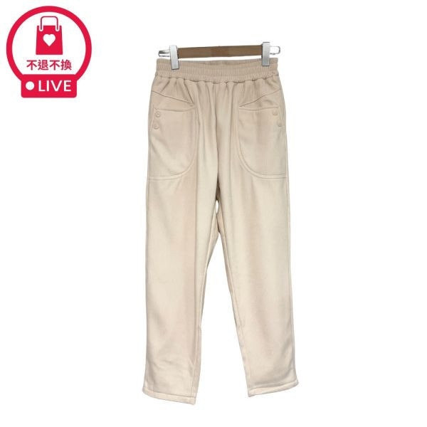 現貨97166｜燈芯絨內抓絨休閒長褲-DF9269B3-福利品不退不換 