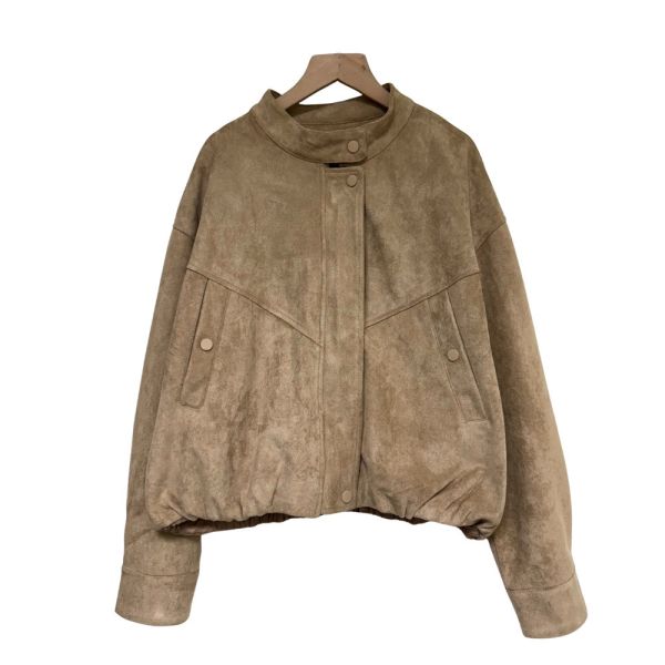 預購9501｜仿麂皮絨帥氣拉鍊夾克 MIA80198G5 