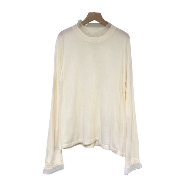 現貨9634｜網紗花邊領打底針織衫-MIA1235C4 