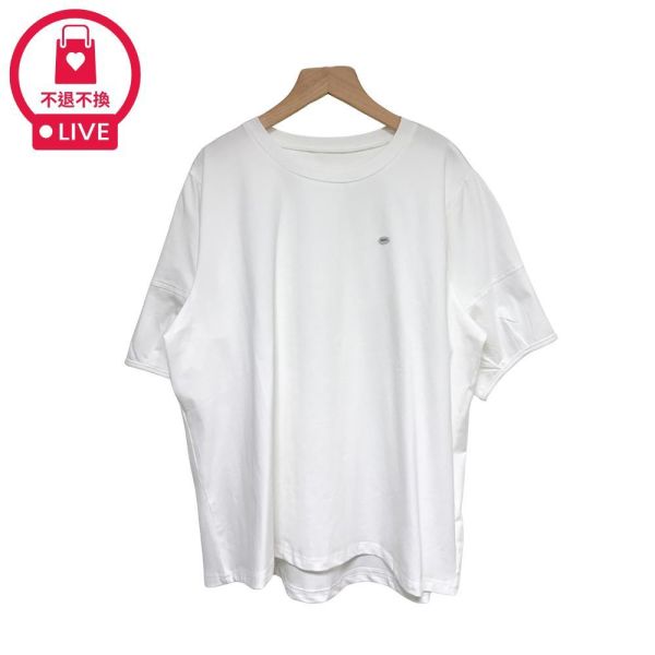 0050【輕奢基礎】胸前微光點綴五分袖造型衫-SH63858A6-福利品不退不換 