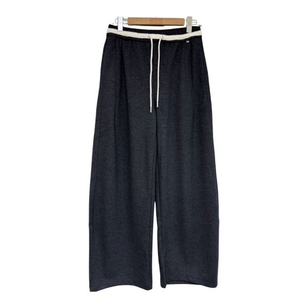 現貨7964｜撞色腰頭綁帶厚磅闊腿褲-MIA8823D1 