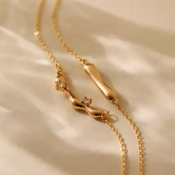 雙層設計個性疊戴項鍊 