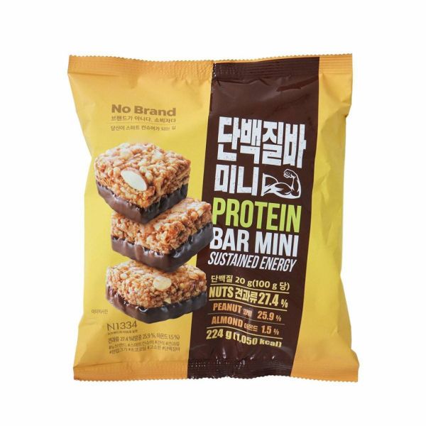 韓國No Brand 一口迷你巧克力蛋白棒224g 