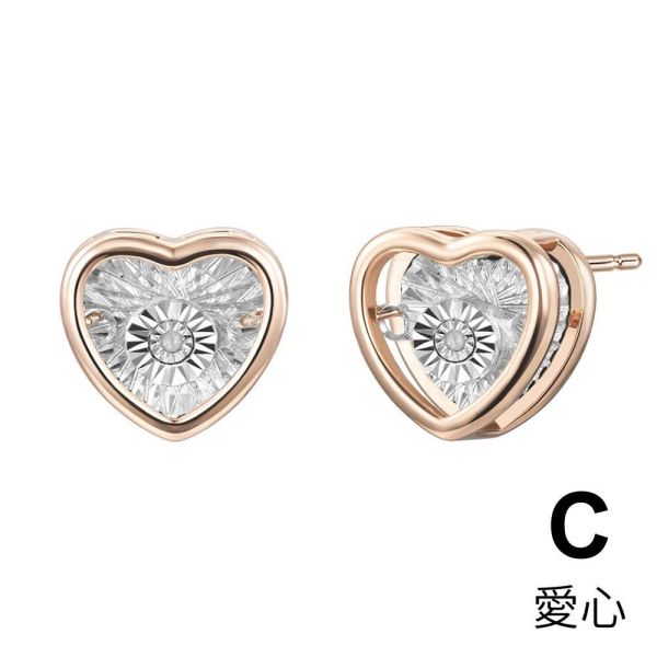 董娘好物團購 7653｜義大利 C&C 真鑽四代靈動耳釘 18K 天然真鑽 