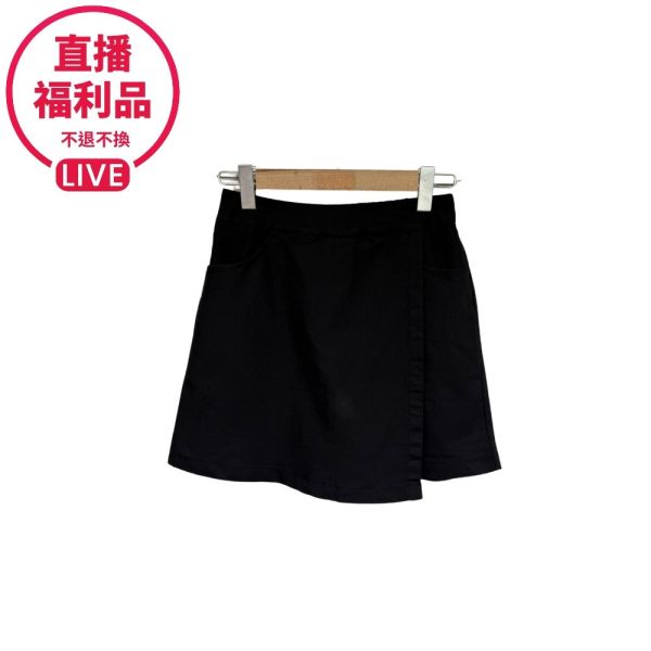 現貨7266｜半鬆緊斜擋片假裙短褲-DF9227A6-福利品不退不換 