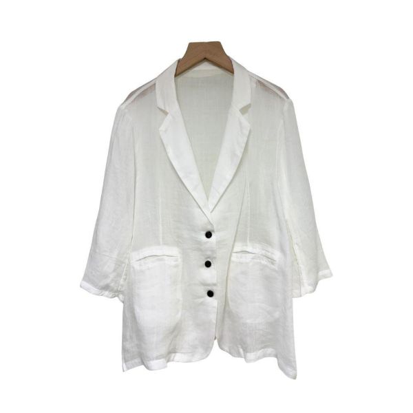 9947｜會呼吸的天然布料・極輕量苧麻西裝衫-MIA33115E8 