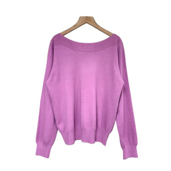 【兩件優惠】83066｜自訂款船領縮口莫代爾針織衫 032 