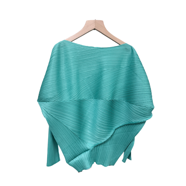 8375｜幾何美學！三宅質感立體剪裁壓褶衣-052 