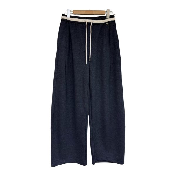 現貨7964｜撞色腰頭綁帶厚磅闊腿褲-MIA8823D1 