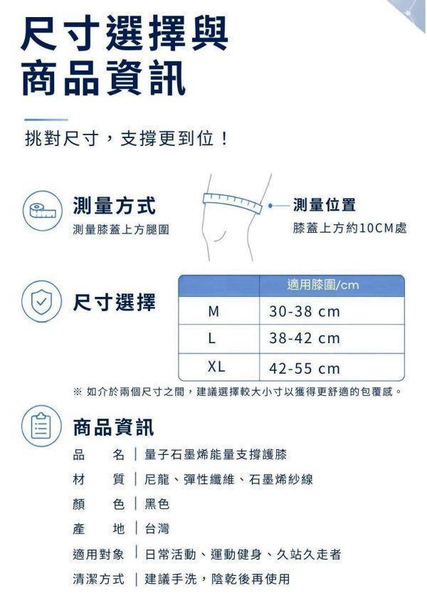 06199 量子石墨烯能量支撐護膝(1對)X2雙-E90 