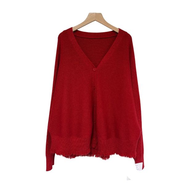 現貨9625｜流蘇造型蝙蝠袖針織開衫-MIA9893C8 