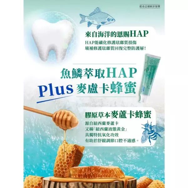 【台鹽生技】膠原草本胜月太口腔抗敏牙膏120g -1入 