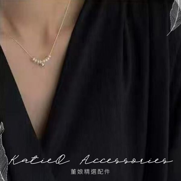 現貨7687｜米粒珍珠細項鍊 J12290 