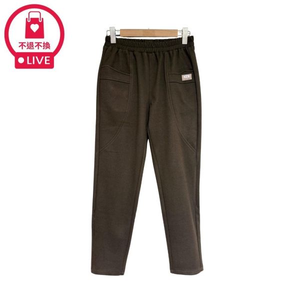 9760｜拒絕臃腫！暖感細磨毛顯瘦褲-DF9127B0-福利品不退不換 