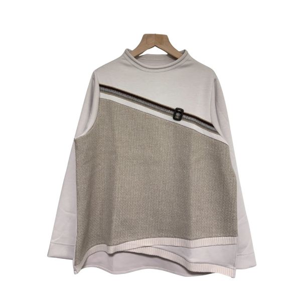 現貨9729｜異材質織帶重工拼接上衣-RP1385H3 