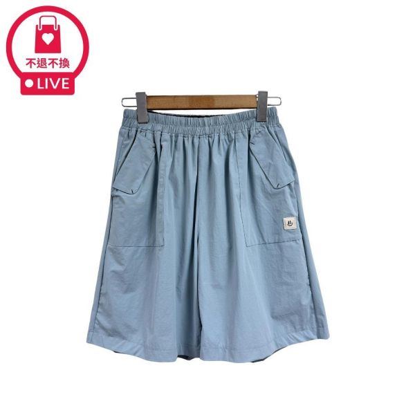0170【自由廓形】高腰弧形袋蓋工裝貼袋五分短褲-KY60407A6-福利品不退不換 