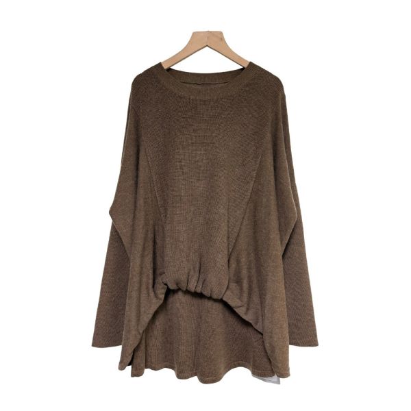 現貨8279｜前短後長泡泡下擺羊毛針織衫 080 