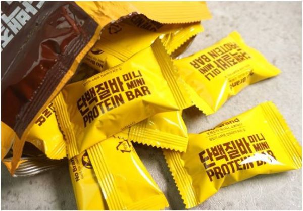 韓國No Brand 一口迷你巧克力蛋白棒224g 