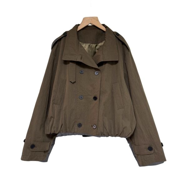 現貨7967｜短款翻領雙排釦夾克-MIA88788E9 