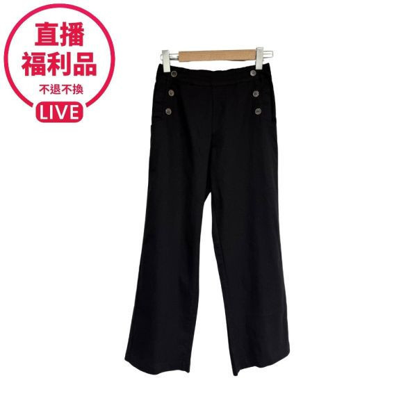 【買一送一】半鬆緊直筒褲 72322 福利品不退不換-DF9215A6 
