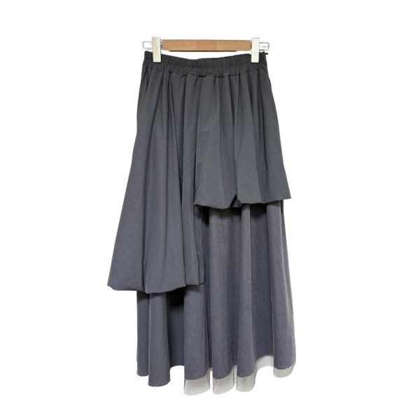 現貨8261｜自訂款設計不對稱網紗泡泡裙 045 