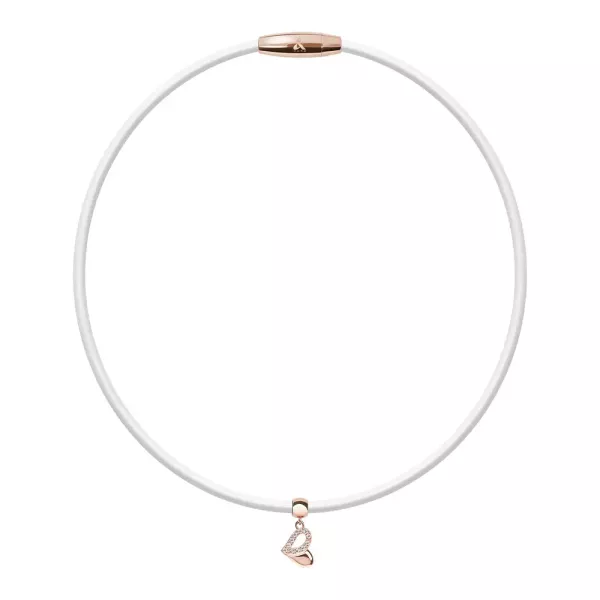 Mega Power Shining 鈦鍺項鍊 (白鋼/玫金) 