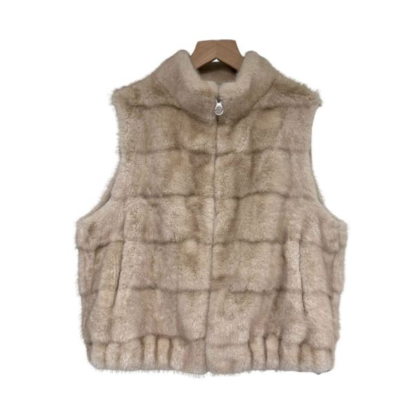 現貨9700｜人造皮草奢華拉鍊馬甲-RP2212K8 