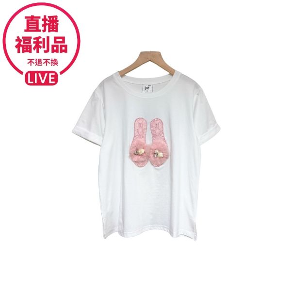 現貨7476｜芭蕾風造型刺繡上衣-DF5029A6-福利品不退不換 