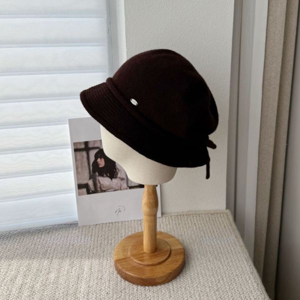 羊絨針織簡約純色漁夫帽 BLSC3 