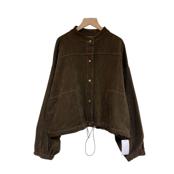 預購7953｜雲絨丹寧工裝風短夾克-MIA25293G9 