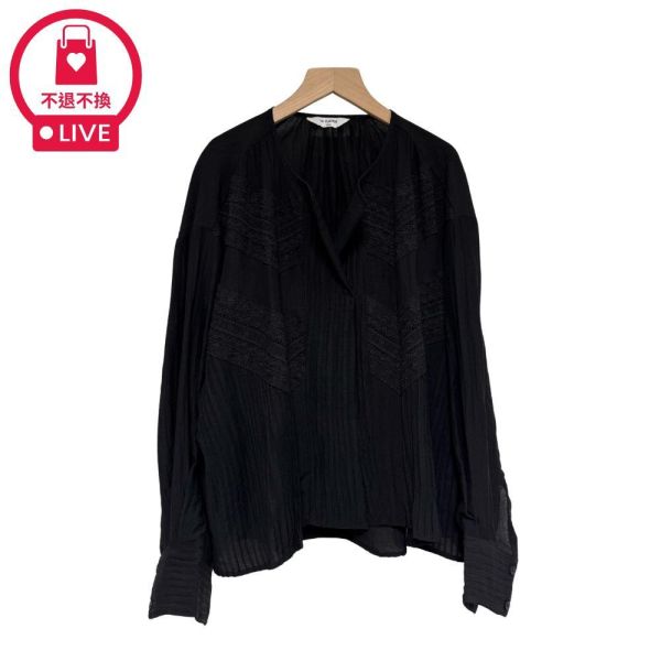 9821｜重工細節！古典對稱蕾絲造型上衣-LAD800018D8-福利品不退不換 