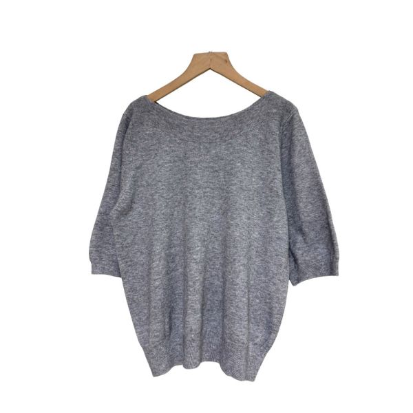 現貨8291｜自訂款船領五分袖縲縈針織衫 033 