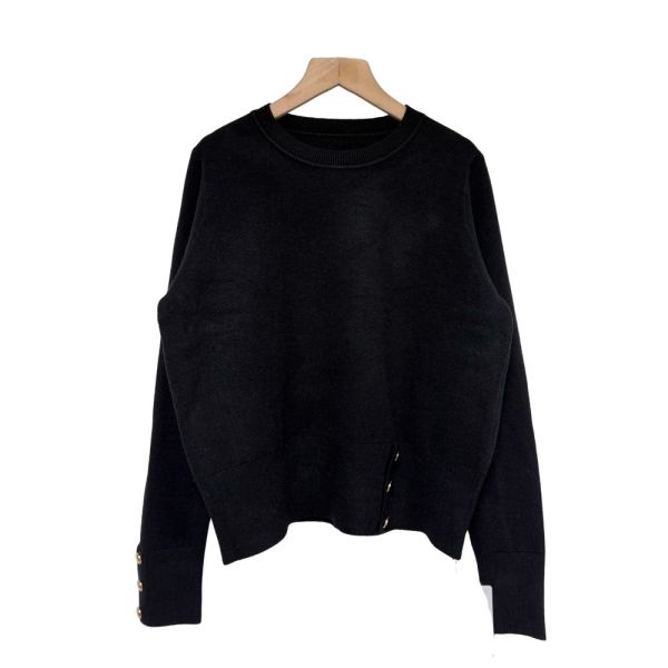 現貨8308｜金色釦造型莫代爾針織衫 037 