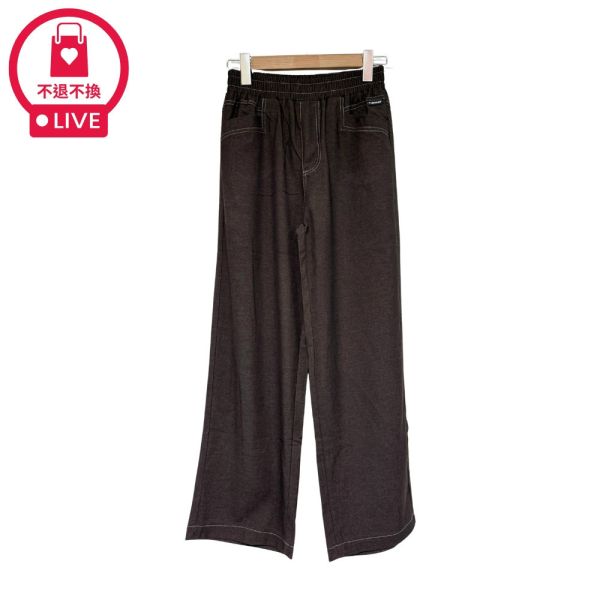 現貨7888｜軟丹寧休閒直筒褲-DF9260A6-福利品不退不換 