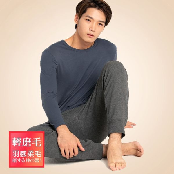 321011 H-TECH內刷毛機能保暖衣男-經典圓領(3+1入)-福利品不退不換 