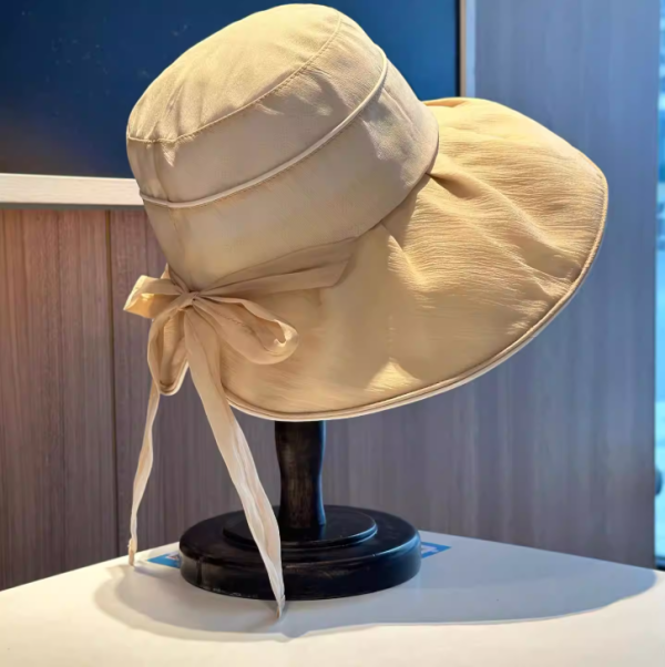 9956｜浪漫蝴蝶結大帽簷防曬遮陽帽-A2 