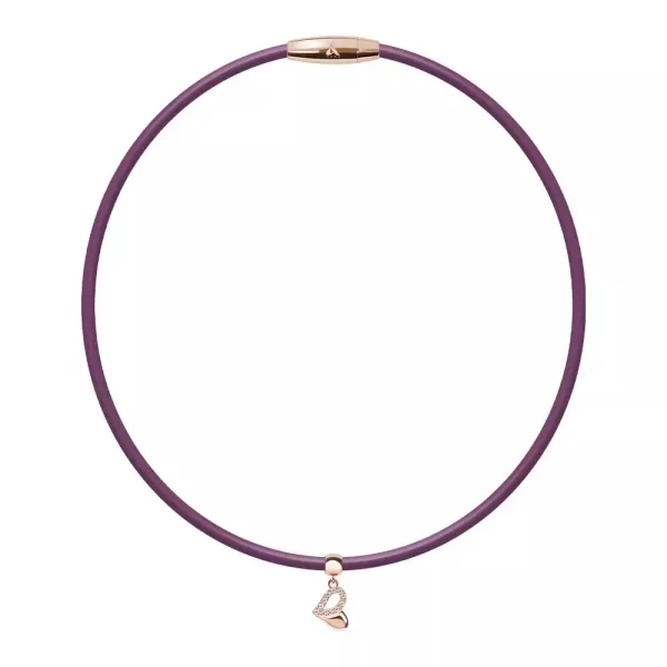 Mega Power Shining 鈦鍺項鍊 (白鋼/玫金) 