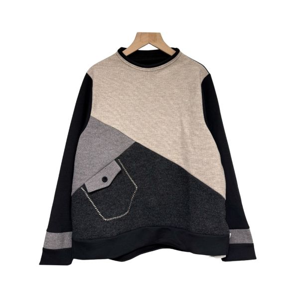 現貨9728｜異材質撞色重工拼接上衣-RP1342H3 