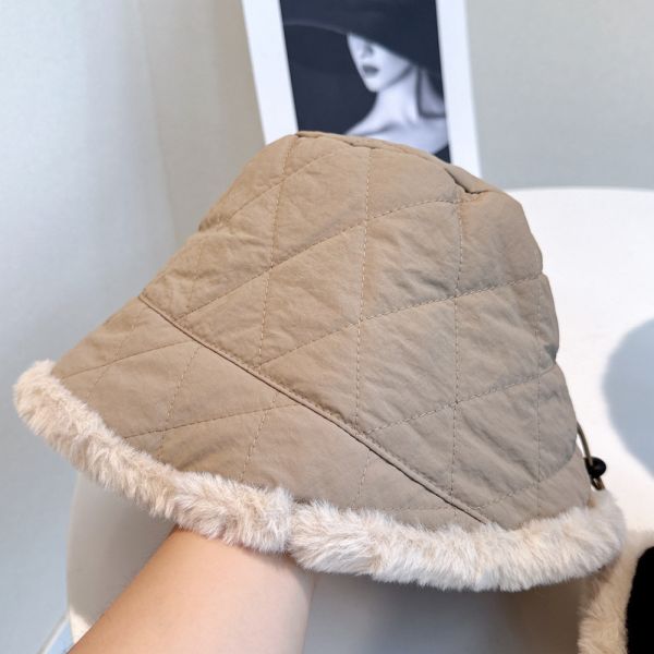 絨毛抽繩漁夫帽 130 