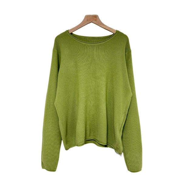 【兩件優惠】95611｜捲邊螺紋彈性針織衫-MIA25785C7-福利品不退不換 