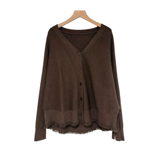 現貨9625｜流蘇造型蝙蝠袖針織開衫-MIA9893C8 