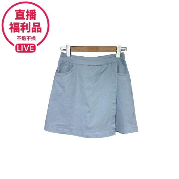 現貨7266｜半鬆緊斜擋片假裙短褲-DF9227A6-福利品不退不換 