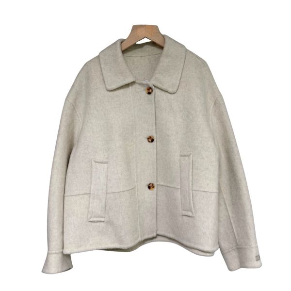 現貨8305｜翻領開扣羊毛雙面呢外套 169 