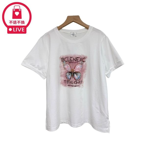 9968｜大人系精緻・微閃水鑽蝴蝶字母T-DF5409A6-福利品不退不換 