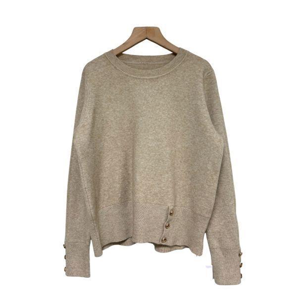 現貨83088｜金色釦造型莫代爾針織衫 037 