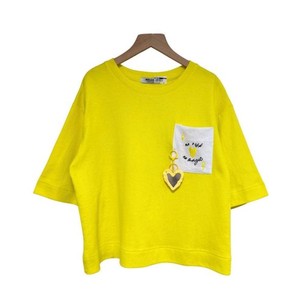 9840｜吸睛度 100%・可拆式愛心鏡刺繡休閒純棉T-RP1008H5 