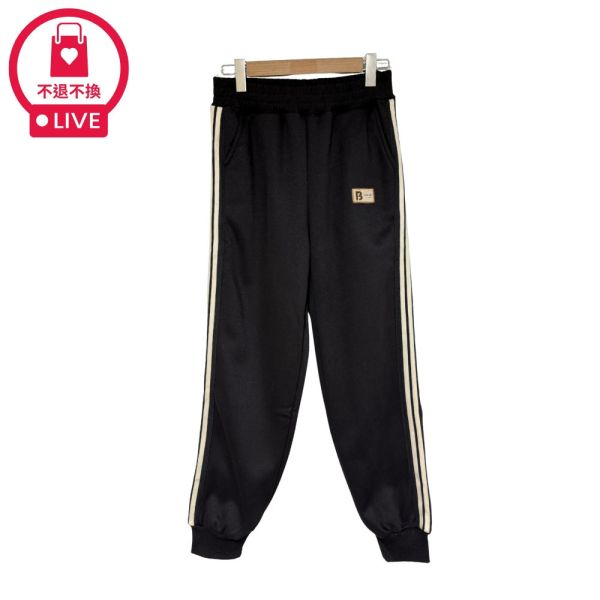 現貨9584｜貼布繡側邊條休閒縮口褲-SH8184B3-福利品不退不換 